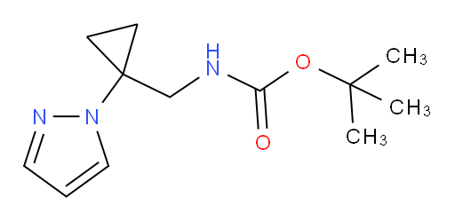 tert-butyl N-{[1-(1H-pyrazol-1-yl)cyclopropyl]methyl}carbamate