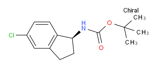tert-butyl N-[(1S)-5-chloro-2,3-dihydro-1H-inden-1-yl]carbamate