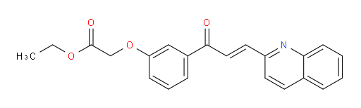 ethyl 2-{3-[(2E)-3-(quinolin-2-yl)prop-2-enoyl]phenoxy}acetate