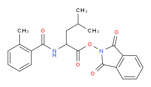 1,3-dioxo-2,3-dihydro-1H-isoindol-2-yl 4-methyl-2-[(2-methylphenyl)formamido]pentanoate