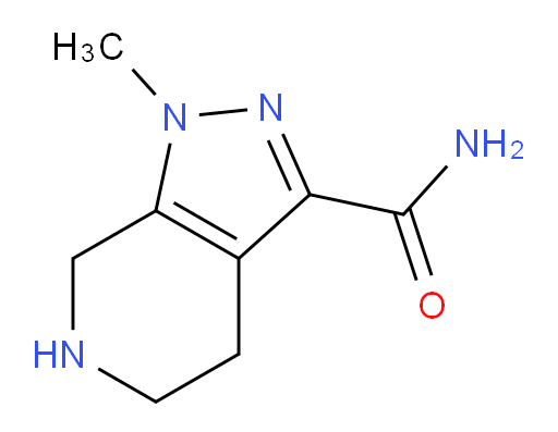 1-methyl-1H,4H,5H,6H,7H-pyrazolo[3,4-c]pyridine-3-carboxamide
