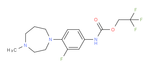 2,2,2-trifluoroethyl N-[3-fluoro-4-(4-methyl-1,4-diazepan-1-yl)phenyl]carbamate