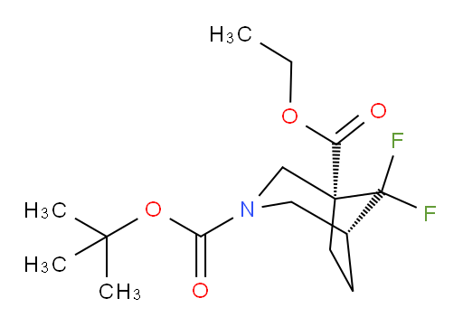 rac-3-tert-butyl 1-ethyl (1R,5S)-8,8-difluoro-3-azabicyclo[3.2.1]octane-1,3-dicarboxylate