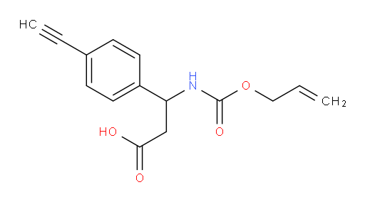 3-(4-ethynylphenyl)-3-{[(prop-2-en-1-yloxy)carbonyl]amino}propanoic acid
