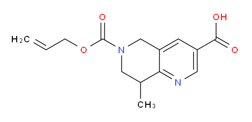 8-methyl-6-[(prop-2-en-1-yloxy)carbonyl]-5,6,7,8-tetrahydro-1,6-naphthyridine-3-carboxylic acid