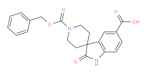 1'-[(benzyloxy)carbonyl]-2-oxo-1,2-dihydrospiro[indole-3,4'-piperidine]-5-carboxylic acid