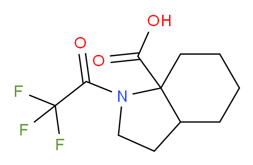 1-(2,2,2-trifluoroacetyl)-octahydro-1H-indole-7a-carboxylic acid