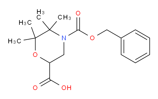 4-[(benzyloxy)carbonyl]-5,5,6,6-tetramethylmorpholine-2-carboxylic acid