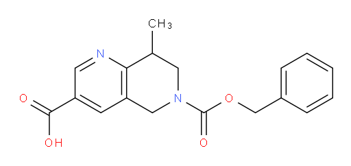 6-[(benzyloxy)carbonyl]-8-methyl-5,6,7,8-tetrahydro-1,6-naphthyridine-3-carboxylic acid