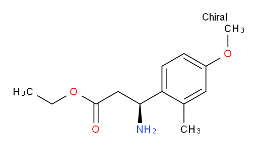 ethyl (3S)-3-amino-3-(4-methoxy-2-methylphenyl)propanoate