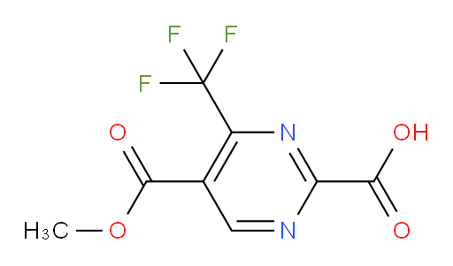 5-(methoxycarbonyl)-4-(trifluoromethyl)pyrimidine-2-carboxylic acid