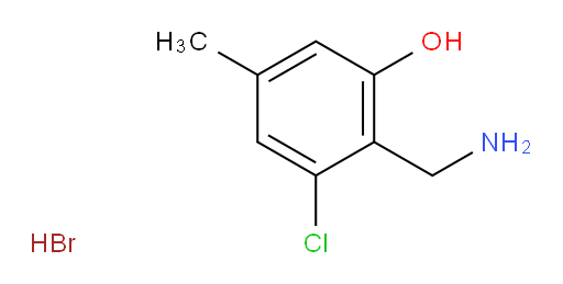 2-(aminomethyl)-3-chloro-5-methylphenol hydrobromide