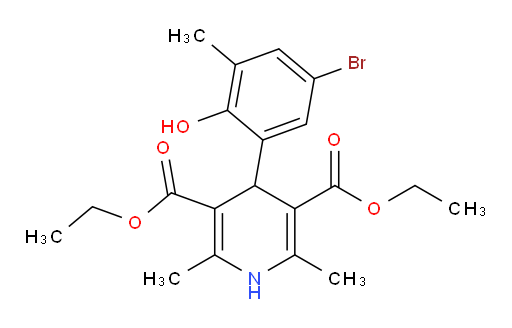 3,5-diethyl 4-(5-bromo-2-hydroxy-3-methylphenyl)-2,6-dimethyl-1,4-dihydropyridine-3,5-dicarboxylate