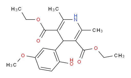 3,5-diethyl 4-(2-hydroxy-5-methoxyphenyl)-2,6-dimethyl-1,4-dihydropyridine-3,5-dicarboxylate