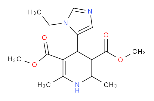 3,5-dimethyl 4-(1-ethyl-1H-imidazol-5-yl)-2,6-dimethyl-1,4-dihydropyridine-3,5-dicarboxylate