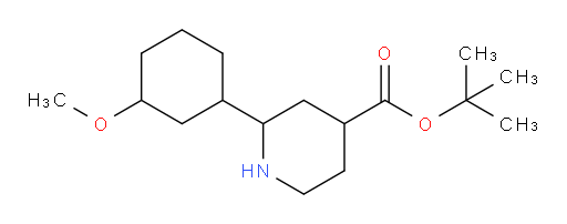 tert-butyl 2-(3-methoxycyclohexyl)piperidine-4-carboxylate