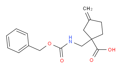 1-({[(benzyloxy)carbonyl]amino}methyl)-3-methylidenecyclopentane-1-carboxylic acid