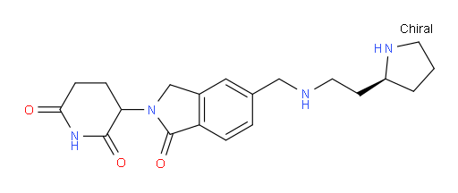 3-{1-oxo-5-[({2-[(2S)-pyrrolidin-2-yl]ethyl}amino)methyl]-2,3-dihydro-1H-isoindol-2-yl}piperidine-2,6-dione