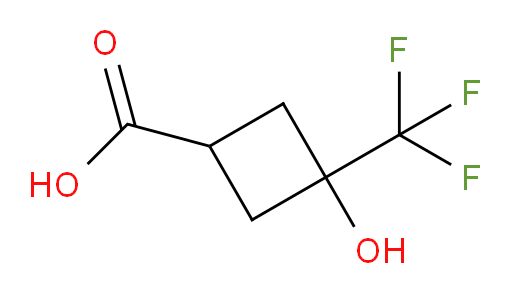 3-hydroxy-3-(trifluoromethyl)cyclobutane-1-carboxylic acid
