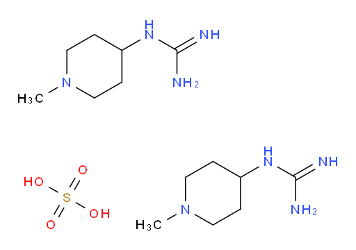 bis(N-(1-methylpiperidin-4-yl)guanidine), sulfuric acid