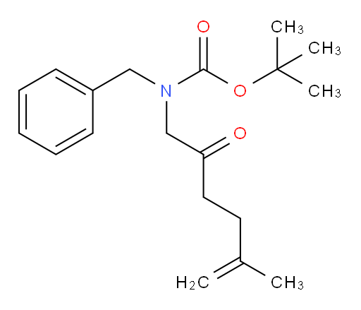 tert-butyl N-benzyl-N-(5-methyl-2-oxohex-5-en-1-yl)carbamate