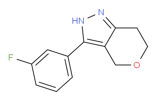 3-(3-fluorophenyl)-2H,4H,6H,7H-pyrano[4,3-c]pyrazole