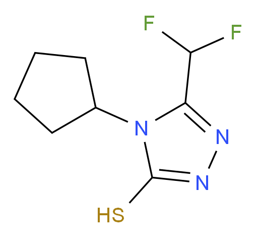 4-cyclopentyl-5-(difluoromethyl)-4H-1,2,4-triazole-3-thiol