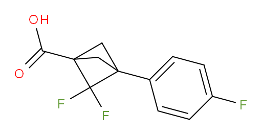2,2-difluoro-3-(4-fluorophenyl)bicyclo[1.1.1]pentane-1-carboxylic acid