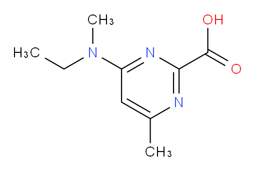 4-[ethyl(methyl)amino]-6-methylpyrimidine-2-carboxylic acid