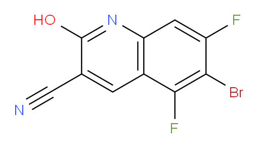 6-bromo-5,7-difluoro-2-hydroxyquinoline-3-carbonitrile