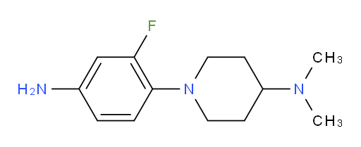 1-(4-amino-2-fluorophenyl)-N,N-dimethylpiperidin-4-amine