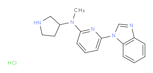 6-(1H-1,3-benzodiazol-1-yl)-N-methyl-N-(pyrrolidin-3-yl)pyridin-2-amine hydrochloride