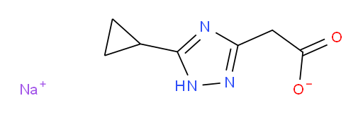 sodium 2-(5-cyclopropyl-1H-1,2,4-triazol-3-yl)acetate