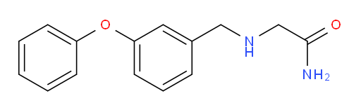2-{[(3-phenoxyphenyl)methyl]amino}acetamide