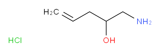 1-aminopent-4-en-2-ol hydrochloride