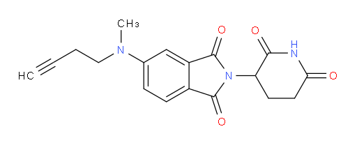 5-[(but-3-yn-1-yl)(methyl)amino]-2-(2,6-dioxopiperidin-3-yl)-2,3-dihydro-1H-isoindole-1,3-dione
