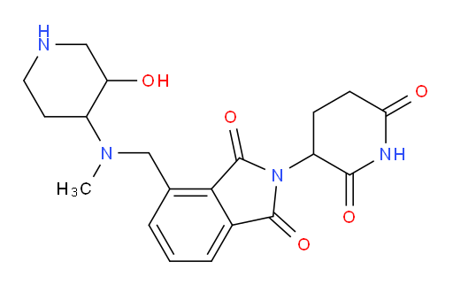 2-(2,6-dioxopiperidin-3-yl)-4-{[(3-hydroxypiperidin-4-yl)(methyl)amino]methyl}-2,3-dihydro-1H-isoindole-1,3-dione