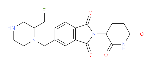 2-(2,6-dioxopiperidin-3-yl)-5-{[2-(fluoromethyl)piperazin-1-yl]methyl}-2,3-dihydro-1H-isoindole-1,3-dione