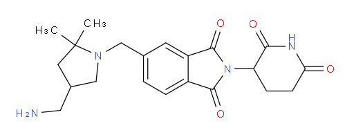 5-{[4-(aminomethyl)-2,2-dimethylpyrrolidin-1-yl]methyl}-2-(2,6-dioxopiperidin-3-yl)-2,3-dihydro-1H-isoindole-1,3-dione