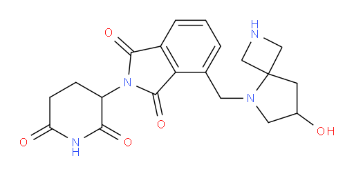 2-(2,6-dioxopiperidin-3-yl)-4-({7-hydroxy-2,5-diazaspiro[3.4]octan-5-yl}methyl)-2,3-dihydro-1H-isoindole-1,3-dione