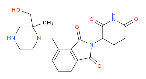 2-(2,6-dioxopiperidin-3-yl)-4-{[2-(hydroxymethyl)-2-methylpiperazin-1-yl]methyl}-2,3-dihydro-1H-isoindole-1,3-dione