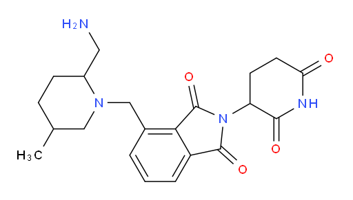 4-{[2-(aminomethyl)-5-methylpiperidin-1-yl]methyl}-2-(2,6-dioxopiperidin-3-yl)-2,3-dihydro-1H-isoindole-1,3-dione