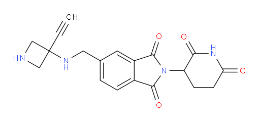 2-(2,6-dioxopiperidin-3-yl)-5-{[(3-ethynylazetidin-3-yl)amino]methyl}-2,3-dihydro-1H-isoindole-1,3-dione