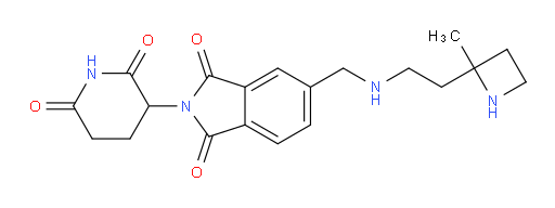 2-(2,6-dioxopiperidin-3-yl)-5-({[2-(2-methylazetidin-2-yl)ethyl]amino}methyl)-2,3-dihydro-1H-isoindole-1,3-dione