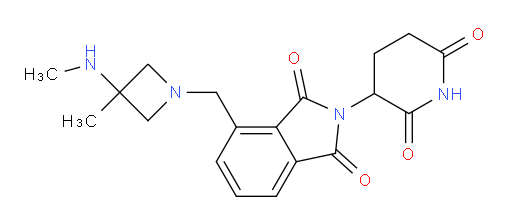 2-(2,6-dioxopiperidin-3-yl)-4-{[3-methyl-3-(methylamino)azetidin-1-yl]methyl}-2,3-dihydro-1H-isoindole-1,3-dione