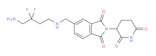 5-{[(4-amino-3,3-difluorobutyl)amino]methyl}-2-(2,6-dioxopiperidin-3-yl)-2,3-dihydro-1H-isoindole-1,3-dione