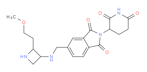 2-(2,6-dioxopiperidin-3-yl)-5-({[2-(2-methoxyethyl)azetidin-3-yl]amino}methyl)-2,3-dihydro-1H-isoindole-1,3-dione