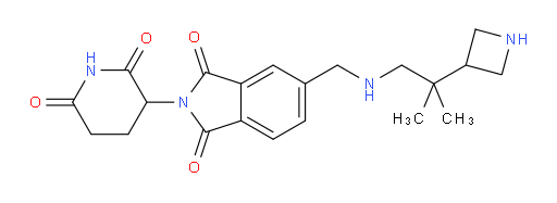 5-({[2-(azetidin-3-yl)-2-methylpropyl]amino}methyl)-2-(2,6-dioxopiperidin-3-yl)-2,3-dihydro-1H-isoindole-1,3-dione