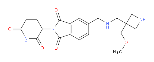 2-(2,6-dioxopiperidin-3-yl)-5-[({[3-(methoxymethyl)azetidin-3-yl]methyl}amino)methyl]-2,3-dihydro-1H-isoindole-1,3-dione