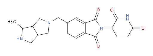 2-(2,6-dioxopiperidin-3-yl)-5-({4-methyl-octahydropyrrolo[3,4-c]pyrrol-2-yl}methyl)-2,3-dihydro-1H-isoindole-1,3-dione
